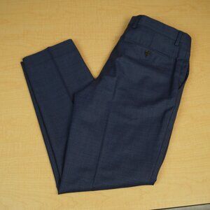 Banana Republic Tessuto Marzotto Wool Slim Fit Dress Pant Slacks Blue 31 x 30